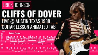 Cliffs Of Dover Guitar Tab  Live at Austin 1988  Erick Johnson  Lesson Tutorial  How to Play [upl. by Haik]