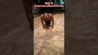 30 diamond pushups in 1 set✅Day2 [upl. by Ettevroc165]