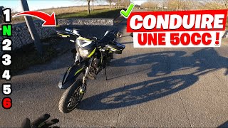 COMMENT CONDUIRE UNE 50 CC  vitesses démarrage [upl. by Boggers44]