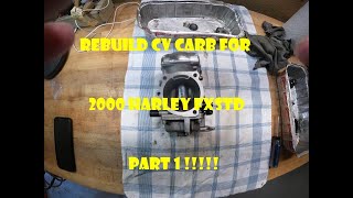 Rebuild CV Carb For 2000 Harley FXSTD Part 1 [upl. by Moria]