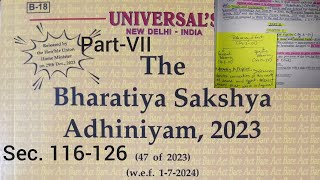 The Bhartiya Shakshya Adhiniyam 2023Bare Act provisionsLike and Subscribe for more legal update📚 [upl. by Ayikahs]