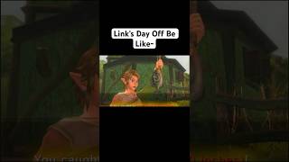 Link never gets rest in Zelda😭 zelda shorts [upl. by Eseeryt]