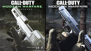 Call of Duty Modern Warfare vs Modern Warfare Remastered  Direct Comparison [upl. by Nahpets]