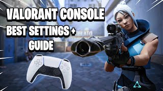 VALORANT CONSOLE  BEST SETTINGS  CONTROLLER SETTINGS  GUIDE [upl. by Iila]