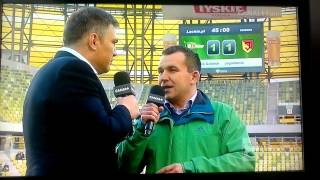 Michalczewski przeklina na wizji Lechia Jagielonia 14042013 [upl. by Iridissa]