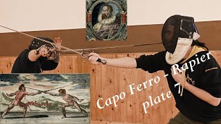 Rapier sidesword Capo Ferro  plate 7 [upl. by Kcinemod502]