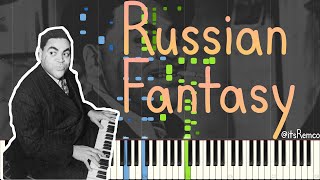 Thomas quotFatsquot Waller  Russian Fantasy 1935 Classic Jazz Swing  Stride Piano Synthesia [upl. by Esadnac715]