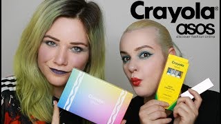 MAKEUP CRAYOLA  UNBOXING amp SWATCH [upl. by Wendt]