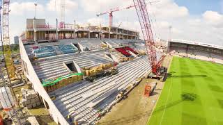 Opbouw Tribune 1 halfweg I Bosuilstadion [upl. by Reisinger]