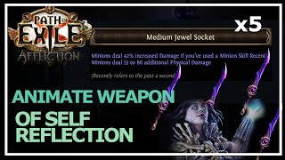 PoE 323  Animate Weapon of Self Reflection Adorned  Voidforge  Abyss Stacking [upl. by Erelia]