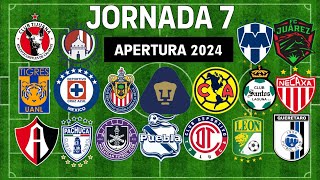 ✅️ JORNADA 7 LIGA MX 2024 🇲🇽🇲🇽🇲🇽 [upl. by Adnal]