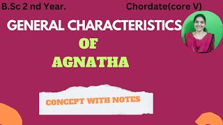 General characteristics of Agnatha BSc 2nd yearAgnatha bsc zoologychordates agnatha [upl. by Egdirdle]