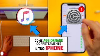 GUIDA Come aggiornare IOS su un iPhone o via iTunes  beapple [upl. by Nehgam]