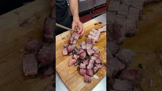 Chef makes some burnt ends 🔥 bbq pitmaster meat [upl. by Lah]