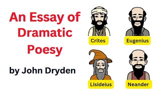 An Essay of Dramatic Poesy by John Dryden  Literary Criticism  Explained in Urdu amp Hindi [upl. by Inaffit]