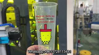 Mexican cup multiple color silk screen printer with optical sensor for PP cup [upl. by Artair590]