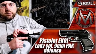 Pistolet ekol lady pak 9mm  une puissance de malade [upl. by Tina]