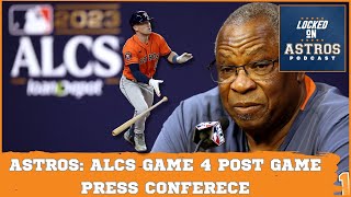 ALCS Game 4 Astros Postgame Press Conference Dusty Baker and Alex Bregman [upl. by Nosnevets]