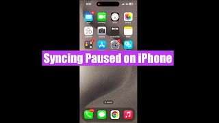 How to Fix Syncing Paused on iPhone iOS iMessage setting [upl. by Emmery]