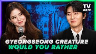 Gyeongseong Creature Cast Plays Who Would You Rather  Park Seojun Han Sohee [upl. by Adias703]