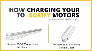 How to Charge Somfy Wirefree Blind and Curtain Motors [upl. by Beeson257]