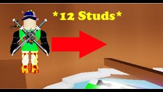 How to jump REALLY FAR 12 STUDS  ROBLOX Tutorial RoadTo100Subs [upl. by Eiroc909]