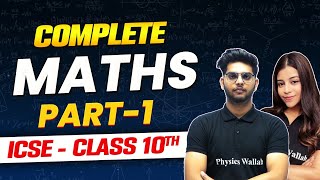 Complete Maths Part 1  ICSE Boards  Class10th [upl. by Giefer]