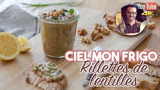 CMF  Les rillettes de lentilles  RECETTE APERO VEGAN [upl. by Asreht]