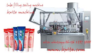 Full Automatic Tube Filling Sealing Machine Toothpaste Filling and Sealing Machine [upl. by Meid849]