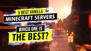 🕵️ 5 Best Vanilla Minecraft Servers No Mods No Plugins Only Pure Minecraft 🕵️ [upl. by Assenev]