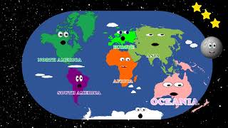 The Seven Continents Song Funny Continente of the Planets [upl. by Alaster865]