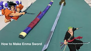 How To Make Zoro amp Oden Sword  Enma  One Piece  Katana [upl. by Orpha]