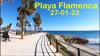 Playa Flamenca Orihuela Costa Costa Blanca Spain Friday Midday Promenade amp Beach Walking Tour 🇪🇸 [upl. by Dever116]