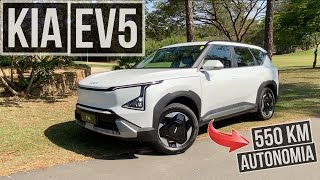 KIA EV5 o SUV elétrico da marca coreana tem espaço interno e boa autonomia [upl. by Nelhsa]