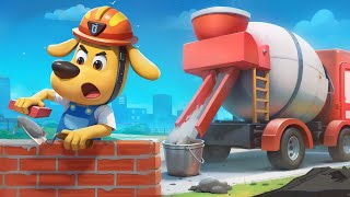 Construction Engineer  Educational Videos  Cartoons for Kids  Sheriff Labrador [upl. by Aierbma]