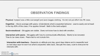 School age observation [upl. by Giliane]