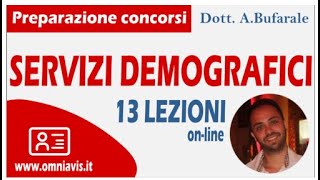 SERVIZI DEMOGRAFICI corso per la preparazione ai concorsi  Lezione 00 05042020 [upl. by Guilbert275]