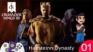 Crusader Kings III  Haesteinn Dynasty  Episode 1 [upl. by Ocirema740]