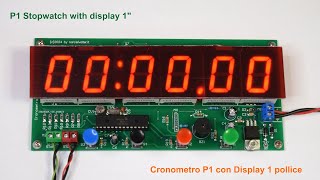 P1 Cronometro Centesimale 1100  Centesimal stopwatch with 1 inch display [upl. by Alurta404]