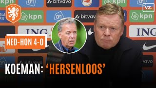 Koeman noemt Valentijn Driessen hersenloos in felle discussie na Nederland  Hongarije 40 [upl. by Ettenay520]