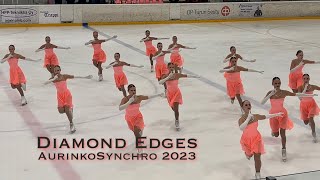 Diamond Edges  Aurinko Synchro 2023  Muodostelmaluistelu Synchronized Skating [upl. by Lekar669]