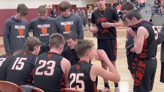 Wellsville downs Hornell to reach Section V finals boys basketball 20222023 [upl. by Yraillih]