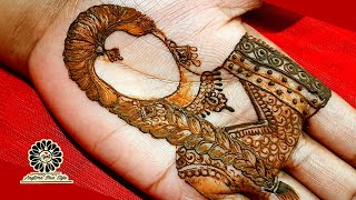 Simple Dulahan Mehandi Design  dulhan mehndi design  bride making using henna new mehandi design [upl. by Sprague709]