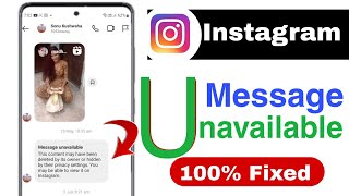 Message unavailable instagram  how to see message unavailable on instagram [upl. by Amoritta93]