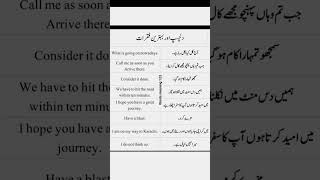 English to Urdu sentences englishtourdu english spokenenglish shorts ytshorts newwords [upl. by Dyl]