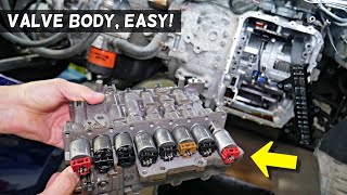 HYUNDAI TRANSMISSION VALVE BODY REPLACEMENT REMOVAL SONATA ELANTRA SANTA FE TUCSON VELOSTER ACCENT [upl. by Koloski]