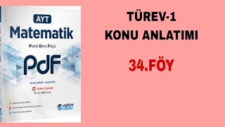 Eğitim Vadisi AYT Mat Pdf Föy34 Türev1 Konu Anlatımı [upl. by Cowan]