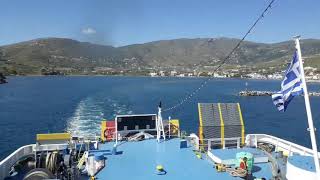 Fast Ferries leaving Gavrio Andros for Rafina Port with Fast Ferries Andros [upl. by Chita66]