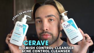 CERAVE CLEANSER 🩵🫧Acne Control vs Blemish Control ¿ES LO MISMO  Gio Simoneen [upl. by Roche459]