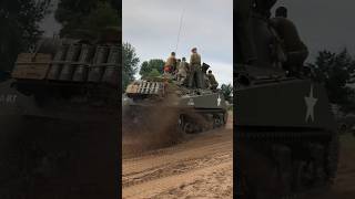 FRIENDSFEST CZECH REP 🇨🇿 sherman tank ww2 worldwar2 america tanks greyhound m8 army gun [upl. by Serdna]